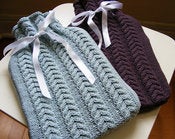 Image of Hand Knit Cable Hotwater Bottle - pick your colour