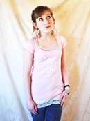 Image of Junior's Pink Tee w/ White Logo