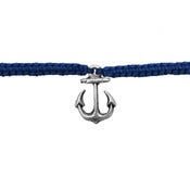 Image of Friendship Bracelet with Silver Anchor