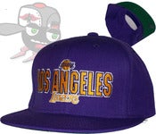 Image of Los Angeles Lakers All Purple Snapback Hat Cap