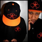 Image of 2FINGERSDOWN - BLACK/ORANGE [POLO & SNAPBACK SET]