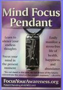 Image of MIND FOCUS PENDANT Want to be happy and in perfect health?