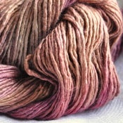 tea steeped roses. gliding yarn. merino/silk worsted weight.