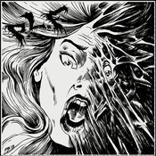 Image of P.L.F. / DOWNTRODDEN "s/t" split 7" EP