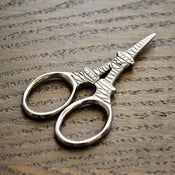 Image of Kelmscott Designs : Silver Mon Petite Eiffel Scissors