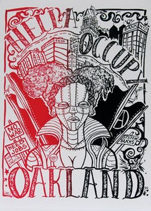 Image of Hella Occupy "2AM" Silk Screened Poster