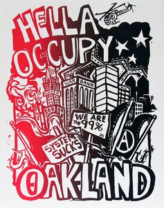 Image of Hella Occupy - Mix & Match 5 Silk Screened Posters