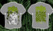 Image of DATURA - Stay Fucking Brutal T-SHIRTS (Gray/Red/Black)