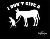 Image of I Don't Give A Rats Ass Funny T Shirt