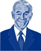 Image of Ron Paul Portrait Scalable Vector Graphic