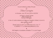 Image of Mini Polka Dot Invitation