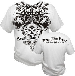 Image of Drum Star Wear "Live To Drum" tee shirt (DST-016) White*NEW*