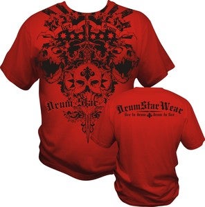 Image of Drum Star Wear "Live To Drum" tee shirt (DST-016) Red*NEW*
