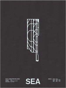 Image of SEA: Seattle–Tacoma International Airport Screenprint
