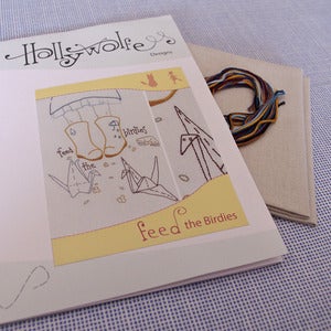 Image of FEED THE BIRDIES embroidery kit