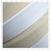 Image of Natural & White Twill Tape (light & heavier weight)