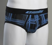 Image of Black and Blue Plaid - Low Rise Brief