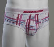 Image of Pink and Blue Plaid - Low Rise Brief
