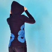 Image of cYaN infinity snake navy HOODIE