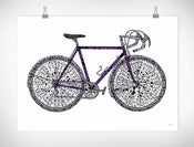 Image of Word Bike - Signed Print