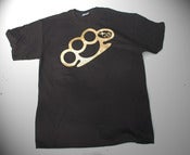Image of Metallic Gold Subaru Knuckles Tee