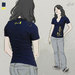 Image of PIN . navy blue . yellow