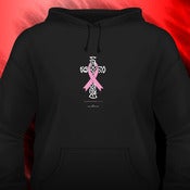 Image of Breast Cancer Ribbon & Cross Hoodie