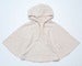 Image of BABY FRENCH TERRY HOODED PONCHO - TEA STAIN
