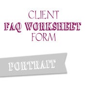 Image of Portrait FAQ Worksheet Form