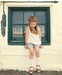 Image of Eyelet Bib Dress - Vanilla Cream
