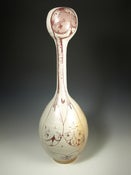 Image of Tall gourd shaped vessel with RP painting decal