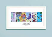 Image of Children's Artwork Display—panel poster w/ 6 works of art