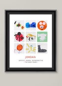 Image of Children's Artwork Display—large poster, 9 works of art