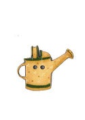 Image of Yellow Watering Can Button