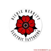 Image of Richie Merritt • Electric Tattooing ✿ Official Rosette Logo Sticker