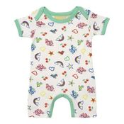 Image of Multi 70’s badge print romper, by Boys&Girls (0-6m only)
