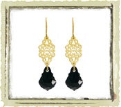 Jewelry: "Black Swarovski"