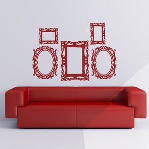 Image of Baroque Picture Frame Collection - Vinyl Wall Decals Graphics