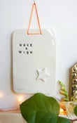 Image of Tableau ceramique Make a Wish