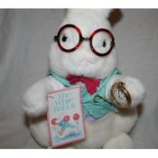 Image of The White Rabbit Plush 1991 Vintage Alice In Wonderland