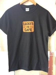 Image of Lucky's Cafe Rocking T-Shirt (Black)