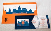 Image of Baseball Ticket Invitations w/Pocket Holder