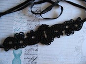 Image of Collier dentelle noire style gothique/ Black Lace Choker