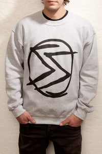 Image of OSS Scribble logo crewneck in grey