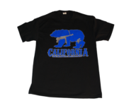 Image of California Bear T-Shirt Blue/Silver