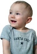 Image of santa cruz baby tee & onesie-grey