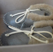 Image of Baby Hipster Mini Fur Lined Moccassins