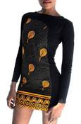 Image of The 'MCHANA' jersey dress (Yellow) 