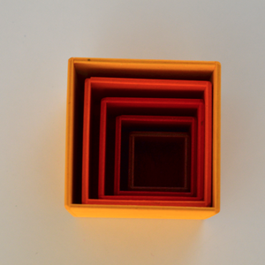 Image of Cubes à empiler, jaune, Grimms