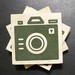 Image of Iconic Camera - Wood Block Coasters 